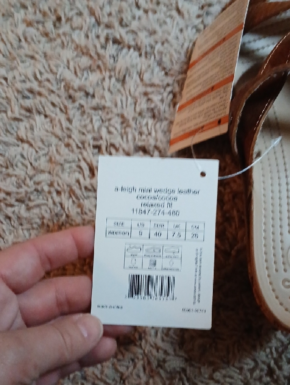 CROCS Brown Multi-Strap Slide Sandals - Picture 3 of 8